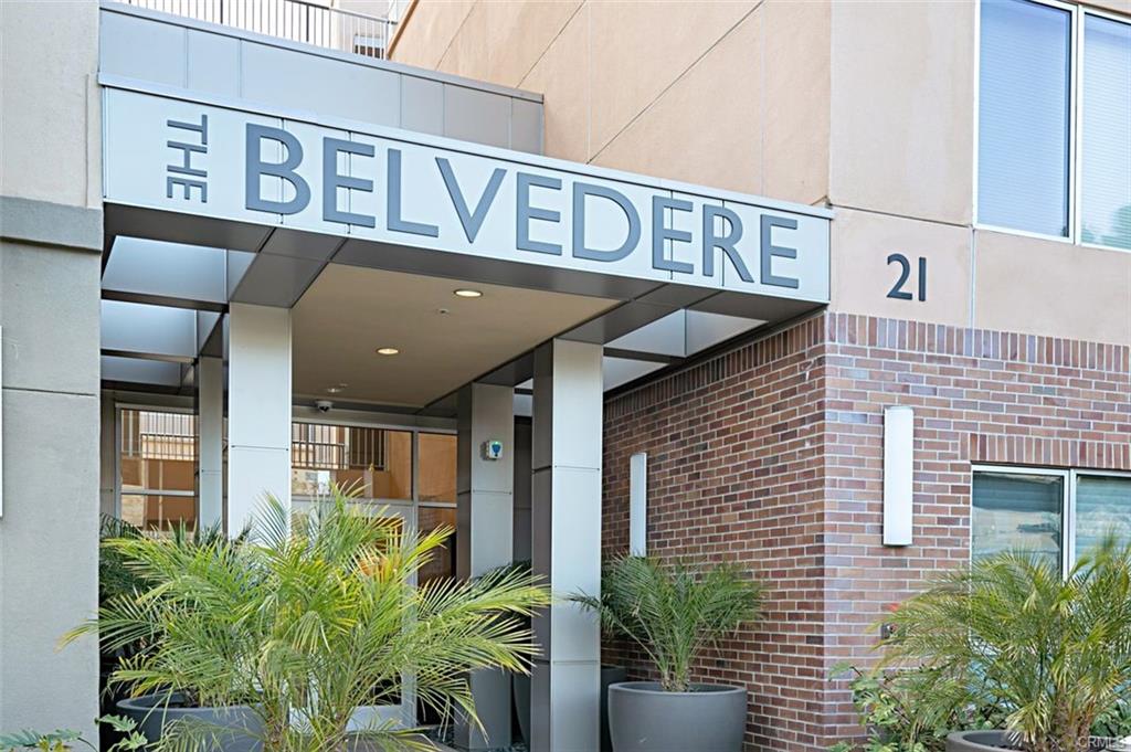 The Belvedere entrance at Central Park West in Irvine