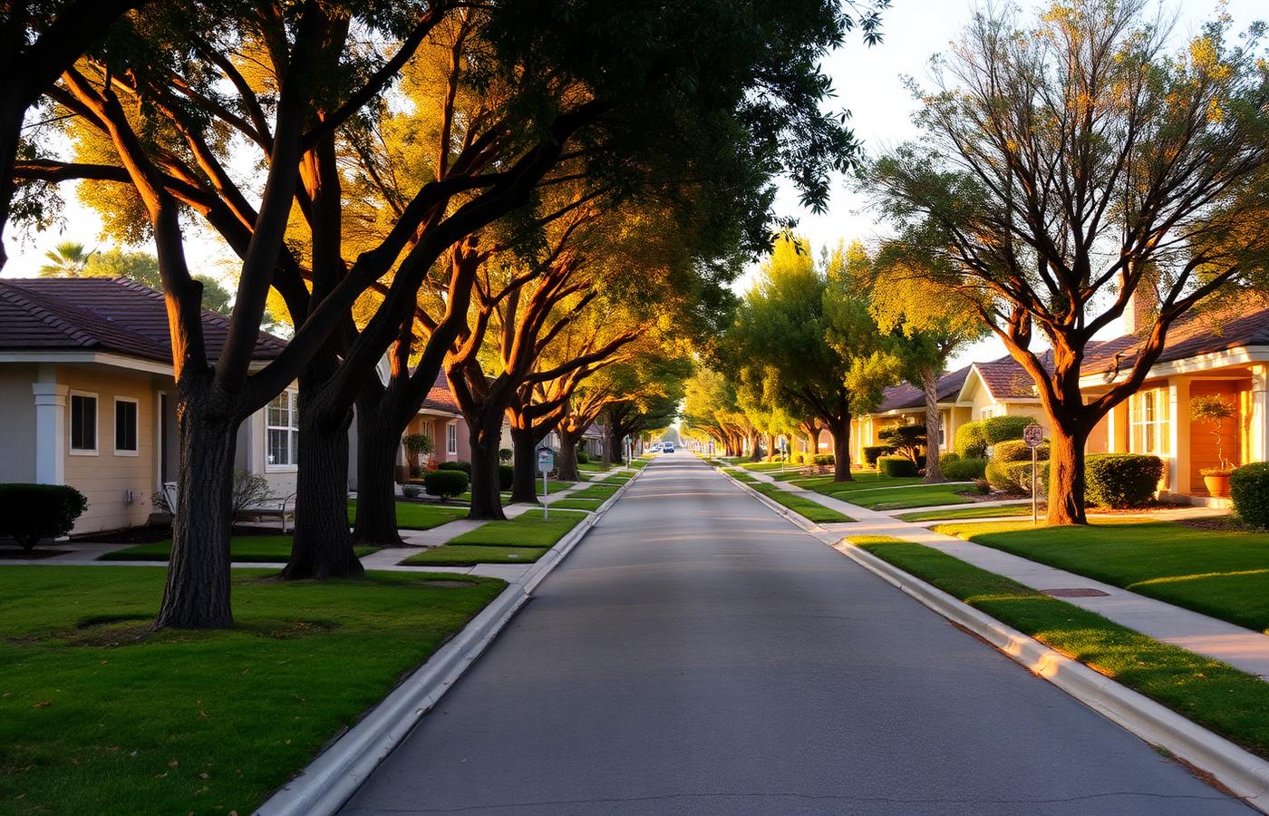 Orange County suburban shopping district