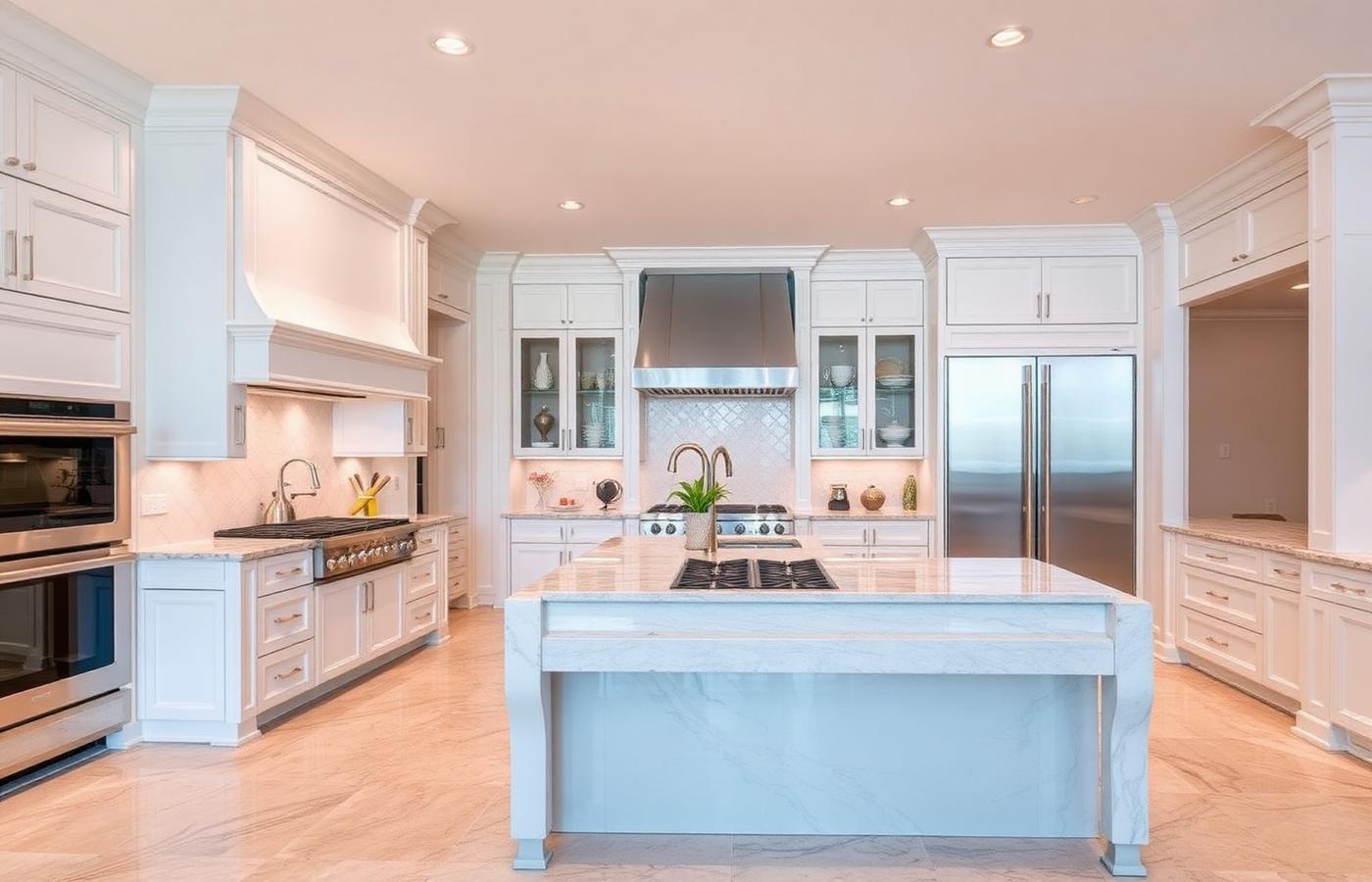 16572 Carousel — chef's kitchen with oversized island