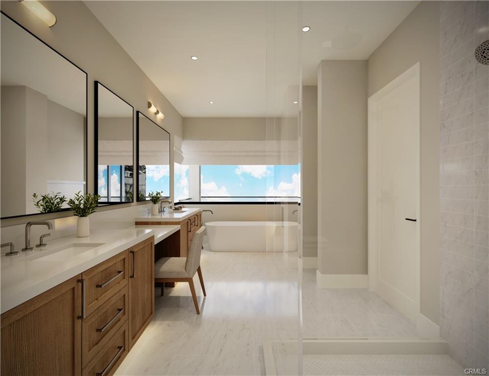 306 Marguerite Ave — rendered spa bath with dual vanity and soaking tub