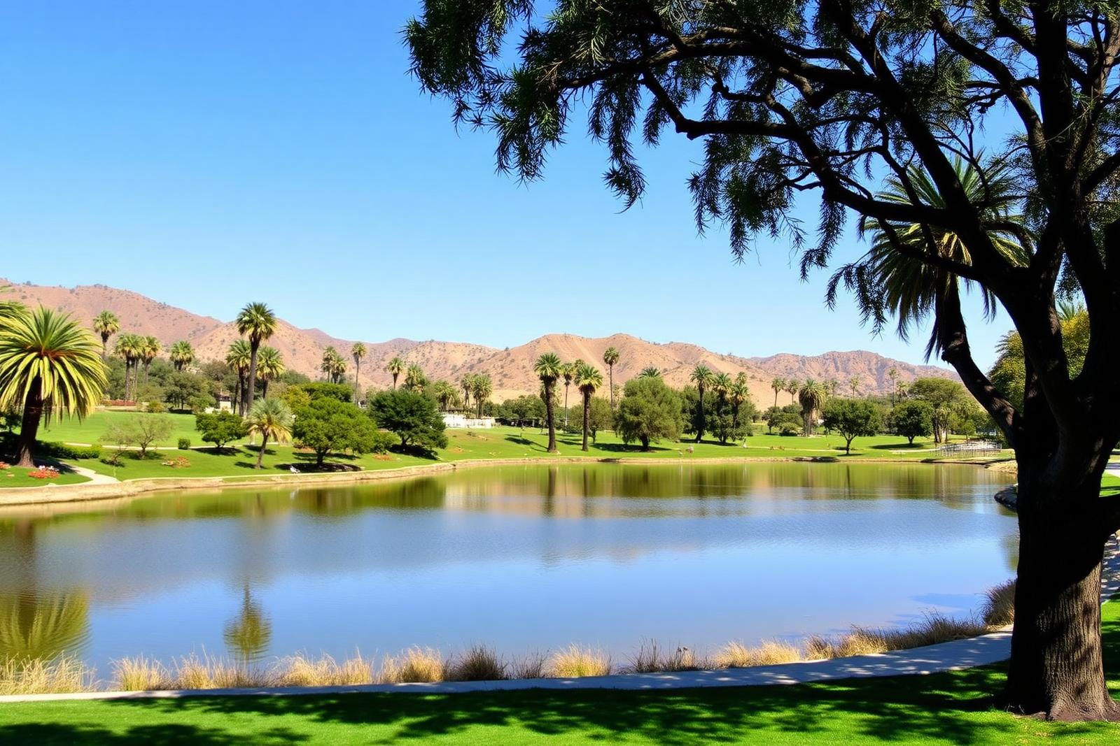 Laguna Niguel Regional Park lake and trails