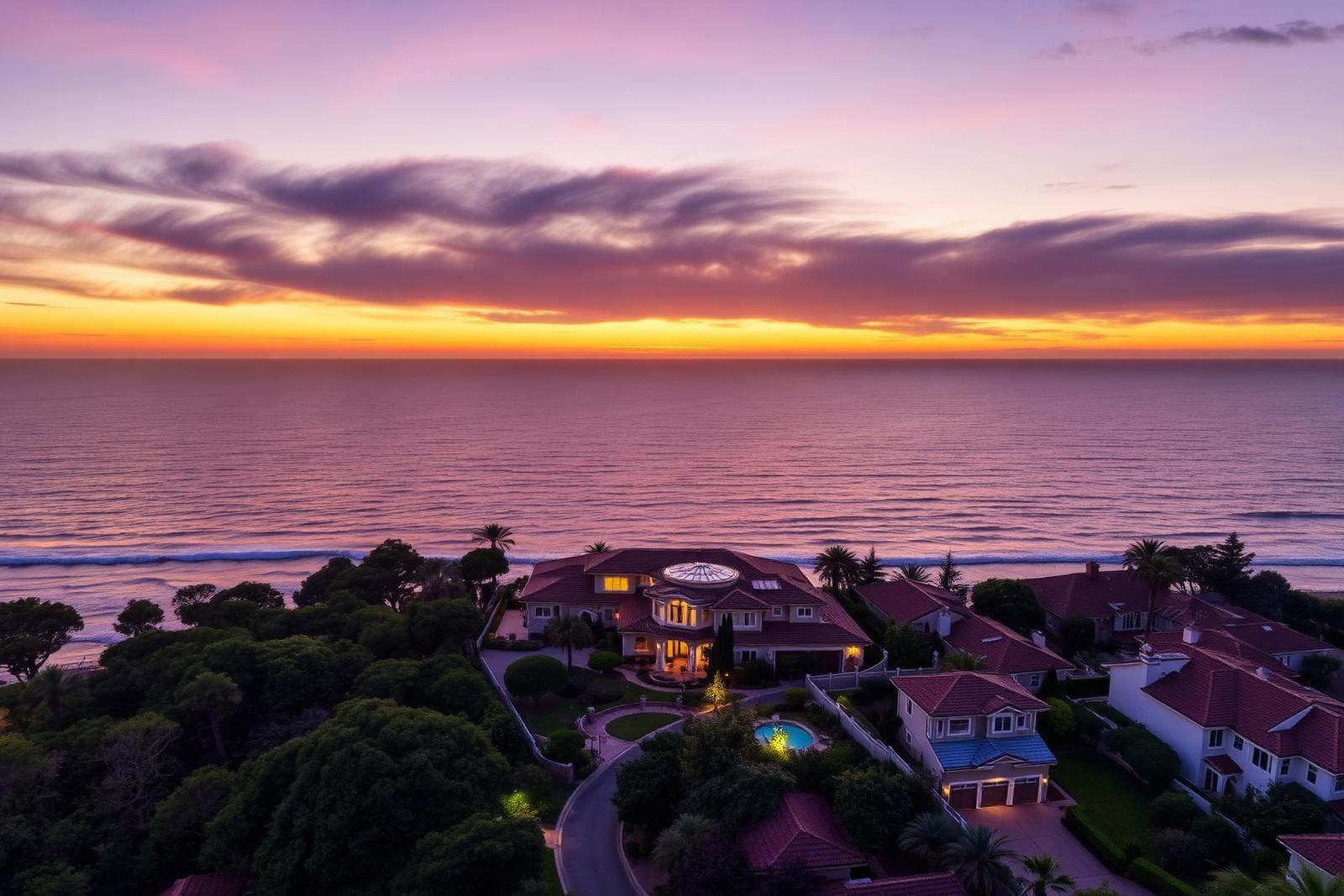 Newport Coast hillside neighborhood overlooking the Pacific
