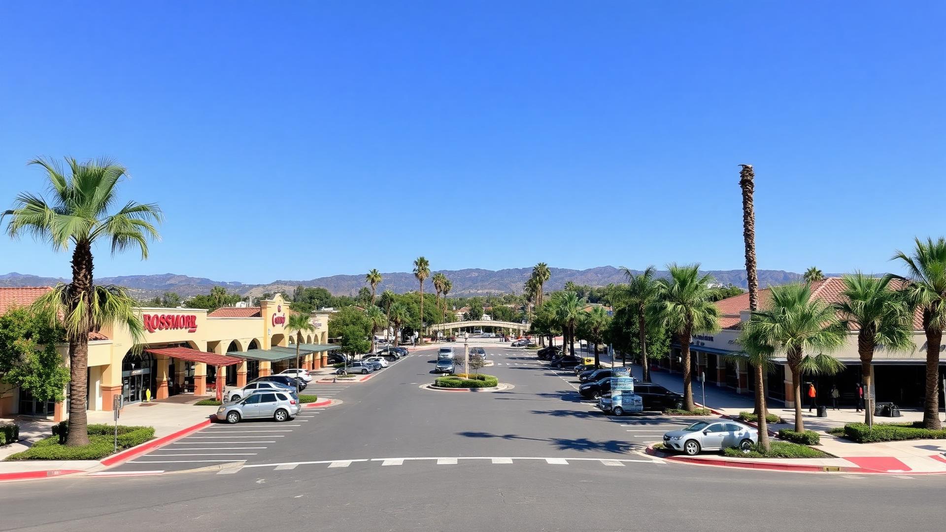 Rossmoor town center shopping plaza